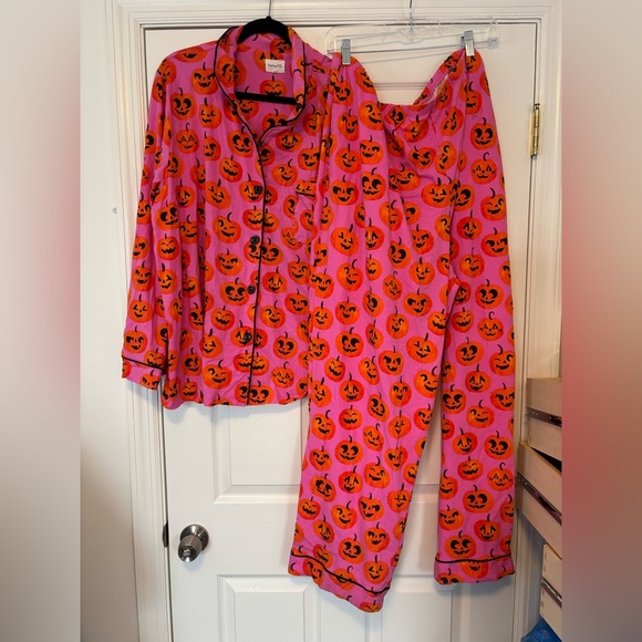 Bedhead PJs Pumpkin Print Stretch Pajama Set Size 3X Halloween Sleepwear - Picture 5 of 9